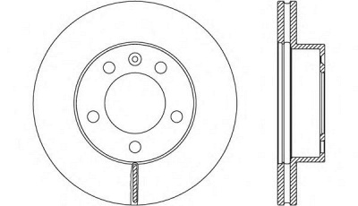 OPEN PARTS bda265420 -  Тормозной диск